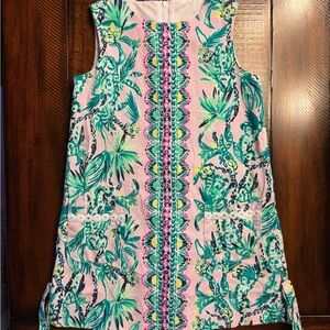 Lilly Pulitzer Vibrant Pink and Green Kids Dress